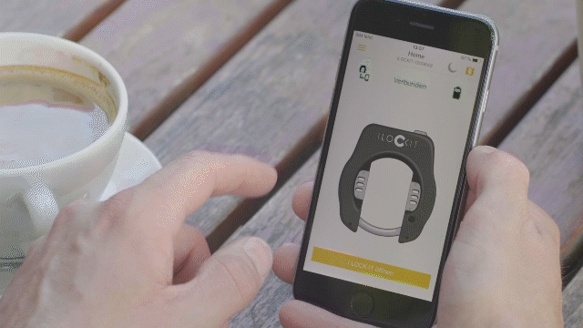 Control the I LOCK IT bike lock with the app