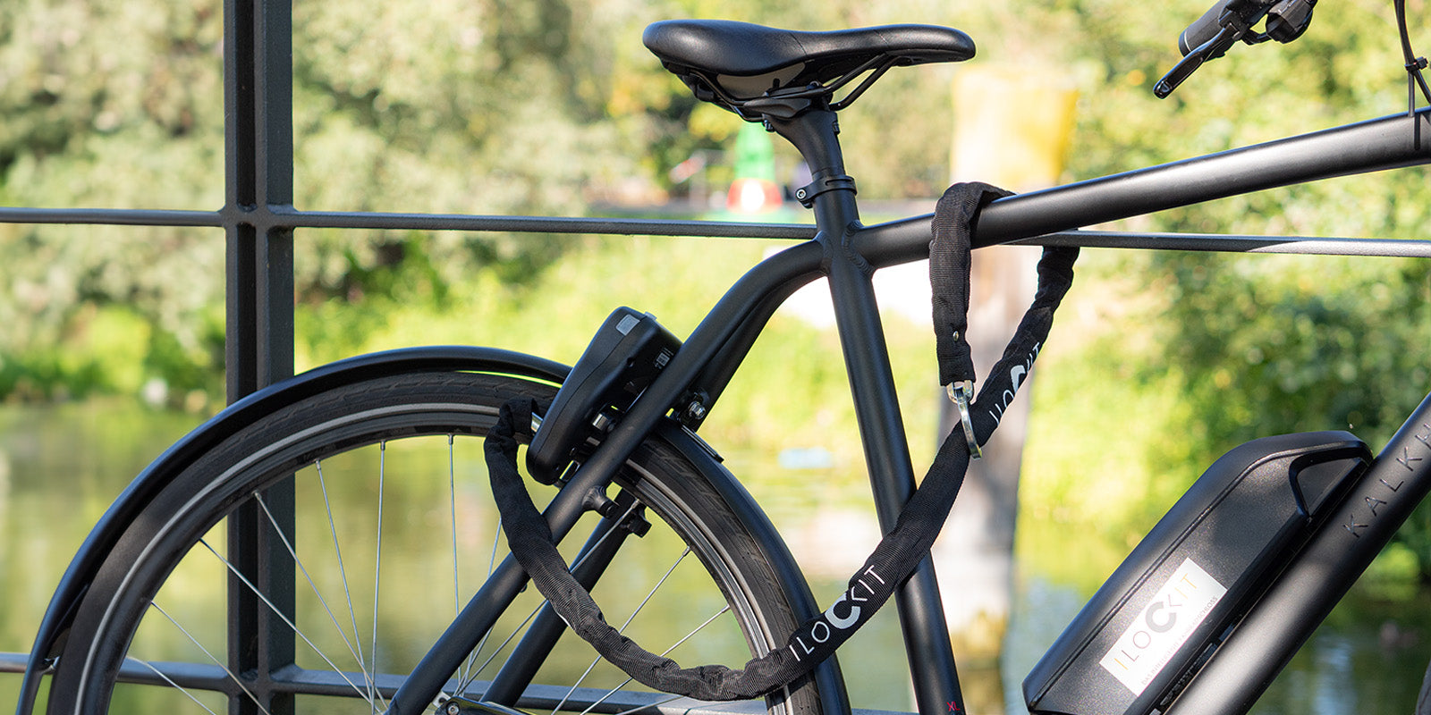 rehkittz fahrradschloss I LOCK IT Fahrradschloss – Einsteckkette mit Tasche