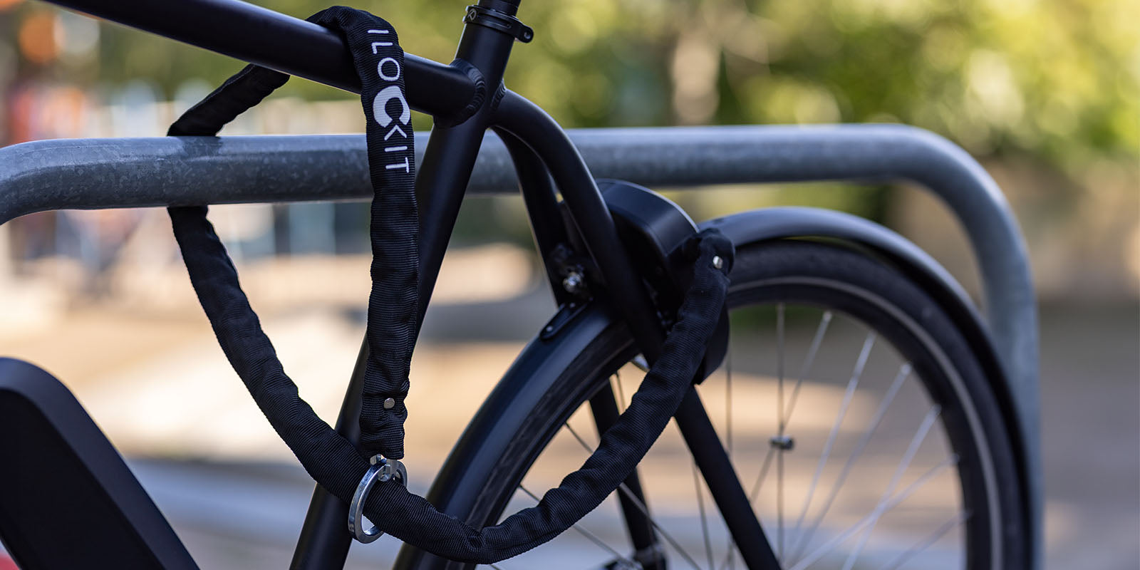 wie bekommt man ein fahrradschloss auf I LOCK IT Fahrradschloss – Einsteckkette mit Tasche