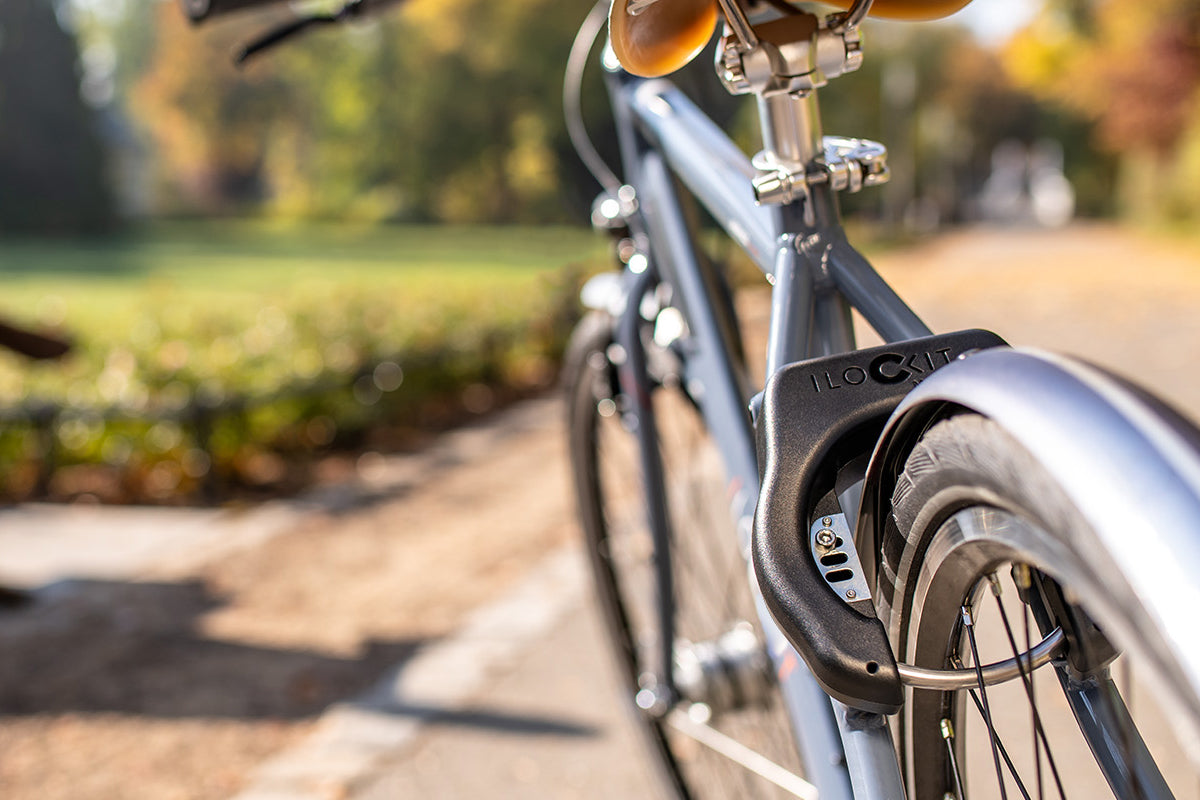 Automatic store bicycle lock